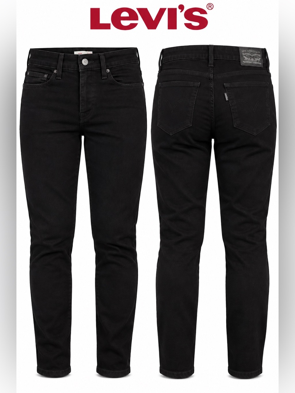 Levi's Men's Black Skinny Jeans - Slim Tapered Fit